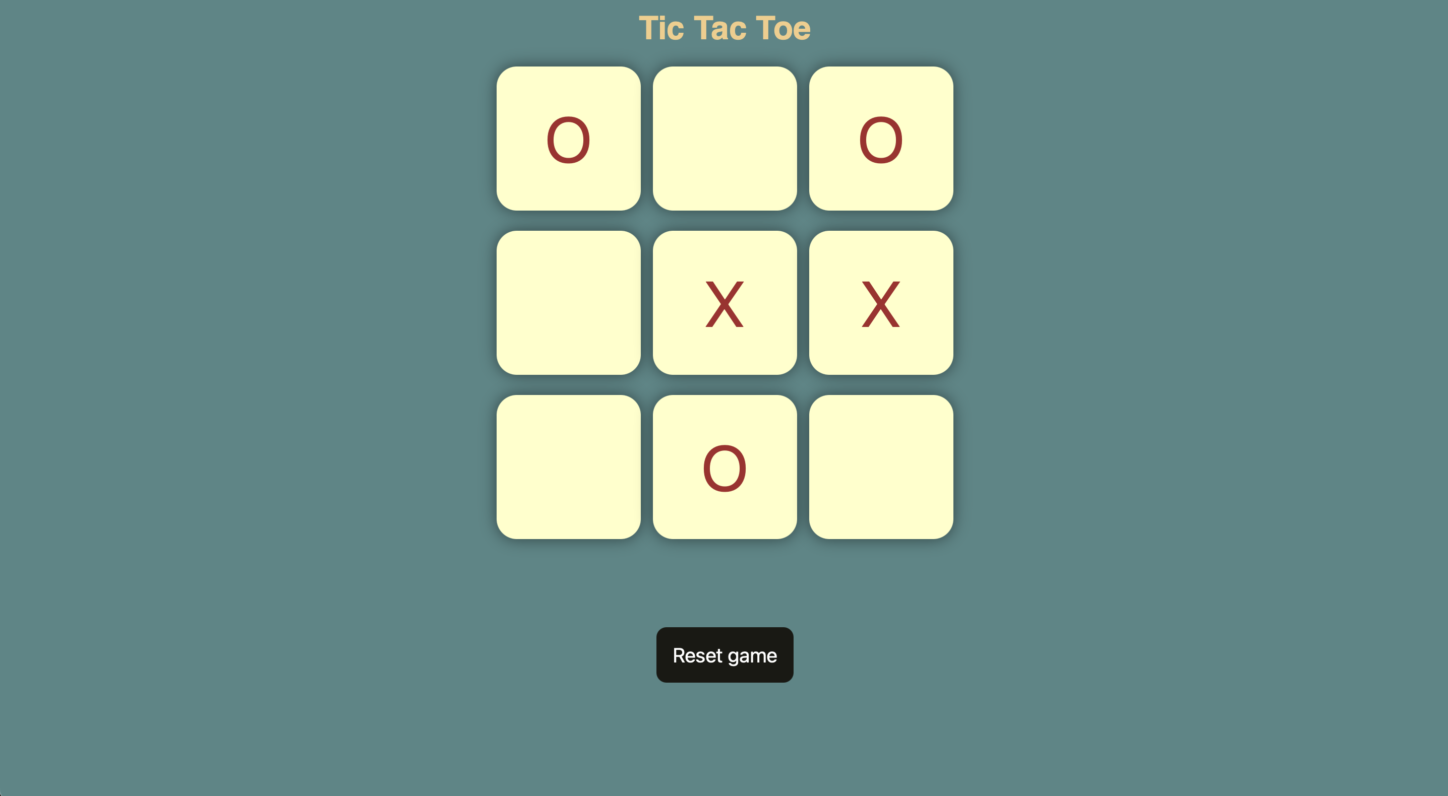 Tic Tac Toe Game